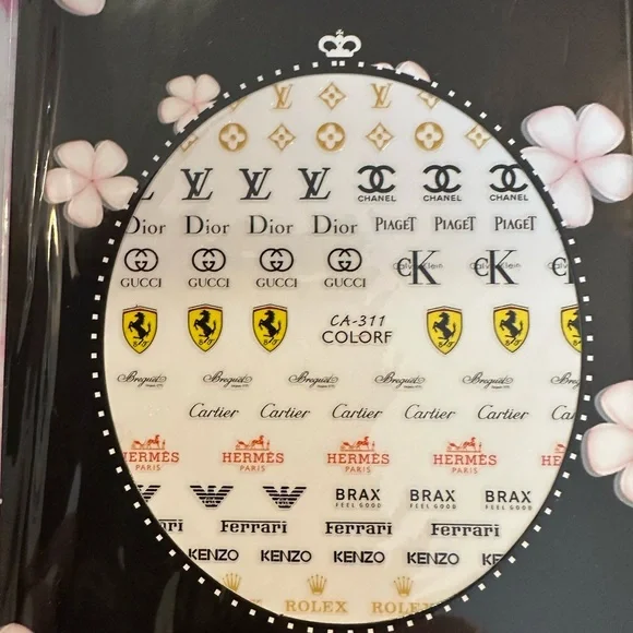 Assorted Nail Art Sticker Set - Picture 3 of 11